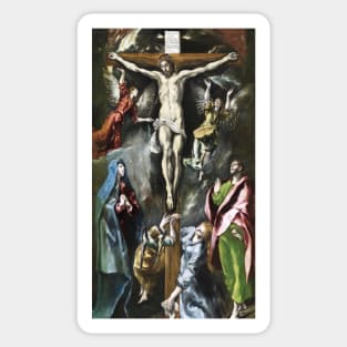 The Crucifixion by El Greco Sticker